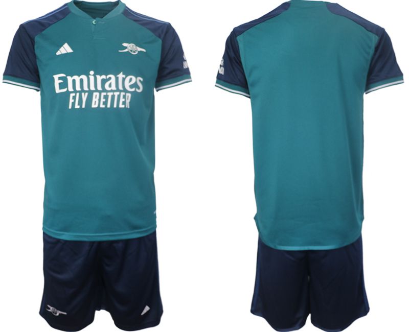 Men 2023-2024 Club Arsenal away blank blue Soccer Jersey->nba t-shirts->Sports Accessory